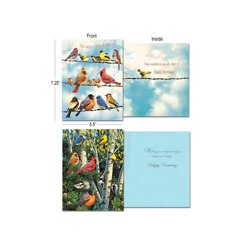 Leanin' Tree, Wings and Wishes, Greeting Cards Assortment Box, Assorted Cards with Envelopes All Occasion, (20 Greeting Cards, 22 Colorful Envelopes) - Image 2